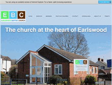 Tablet Screenshot of earlswoodbc.org
